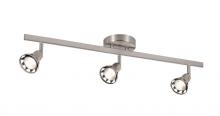 Trans Globe W-493 BN - 3 LT TRACK-VANITY-GU10 SOCKET-